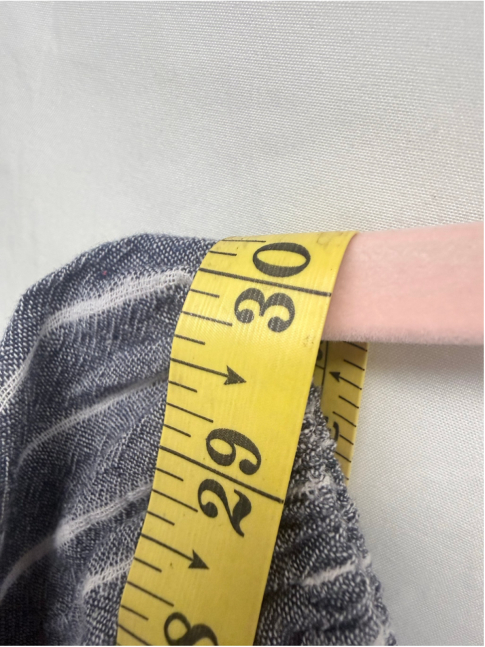 Women's Honey Punch Gray White Striped Off-Shoulder Long top Size S - Picture 7 of 9